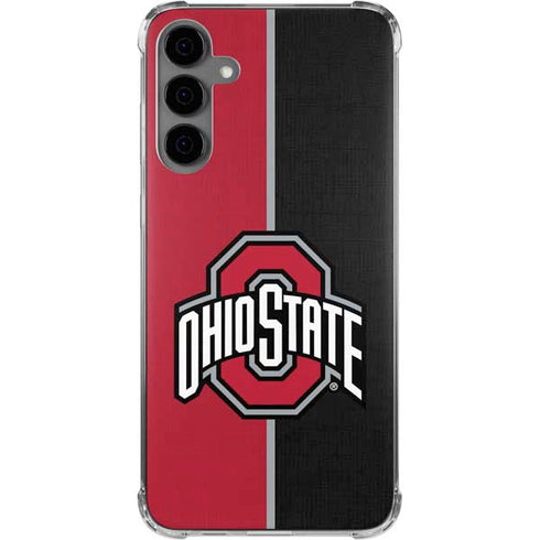 Ohio State University OSU Buckeyes Split Galaxy S24 Plus Clear Case